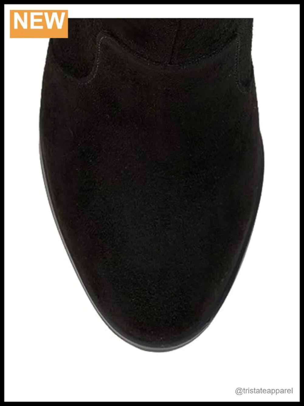 Faux Suede Over-the-Knee Zip Boots Block Heel Round Toe